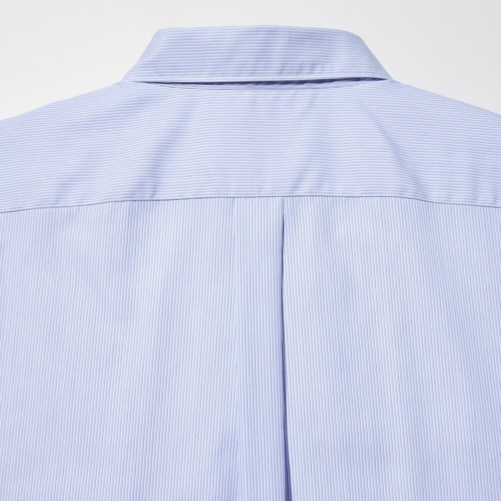 Jil Sander +J Supima Cotton Button Up Long-Sleeve Shirt Men XS Microstripe Blue - Picture 10 of 15